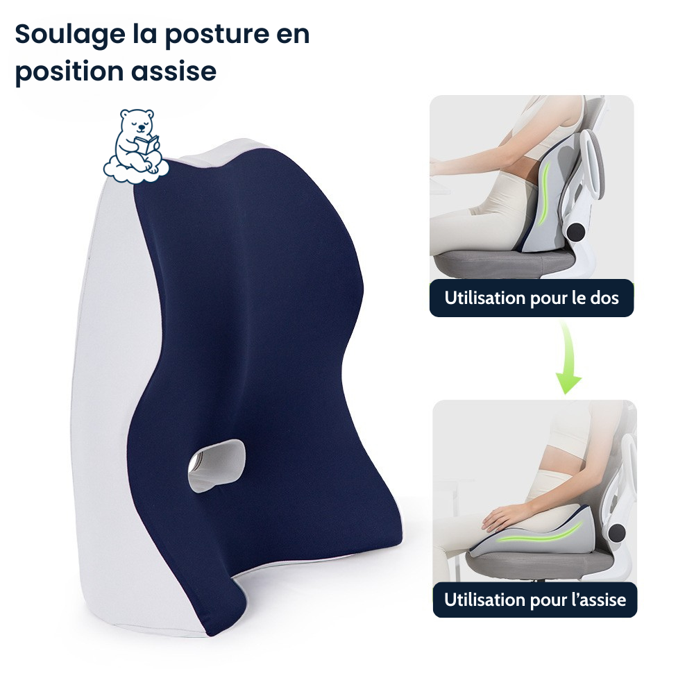 Présentation des deux profils du Coussin ergonomique multiusage Omilys ErgoCare™