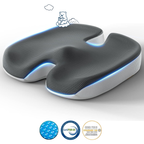 Vue générale Coussin de siège à mémoire de forme avec surface en gel Omilys ErgoGel™