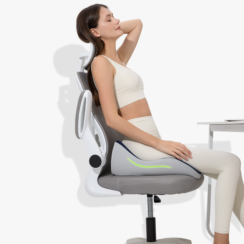 Vue de profil Coussin ergonomique multiusage utilisation assise Omilys ErgoCare™