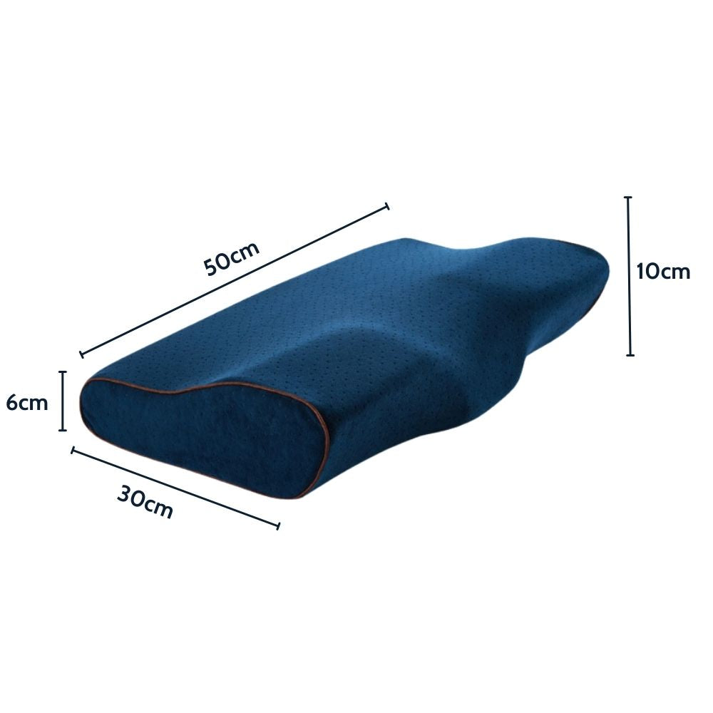 Dimensions Oreiller cervical à mémoire de forme avec surface en gel Omilys ErgoGel™