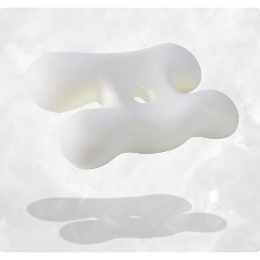 Zoom détail complet Oreiller ergonomique à mémoire de forme Omilys ErgoFoam™ Butterfly