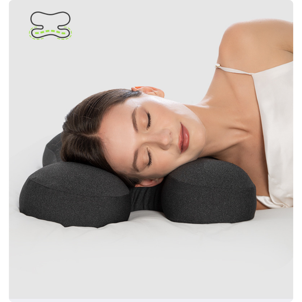 Vue de profil Oreiller ergonomique à mémoire de forme Omilys ErgoFoam™ Butterfly