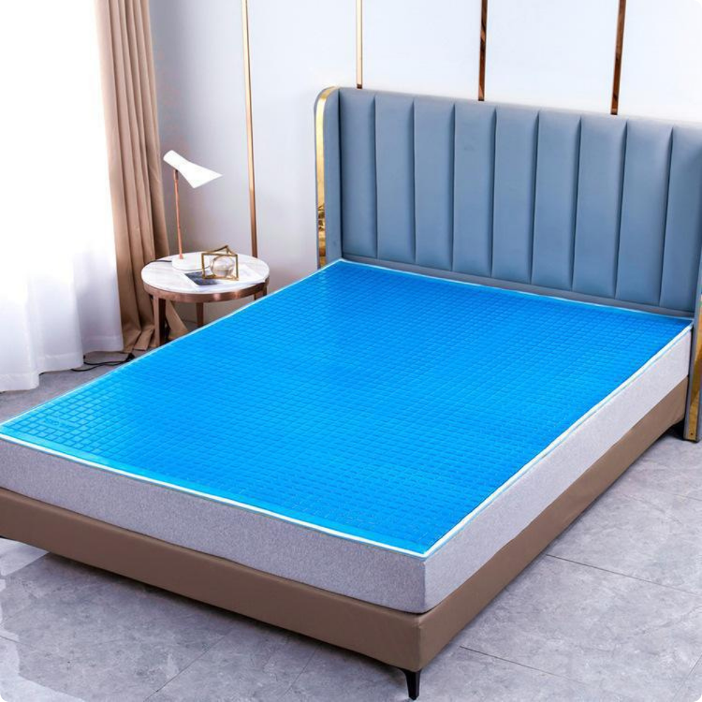 Détail complet Surmatelas à mémoire de forme avec surface en gel Omilys ErgoGel™