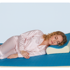 Vue de profil Surmatelas à mémoire de forme avec surface en gel Omilys ErgoGel™